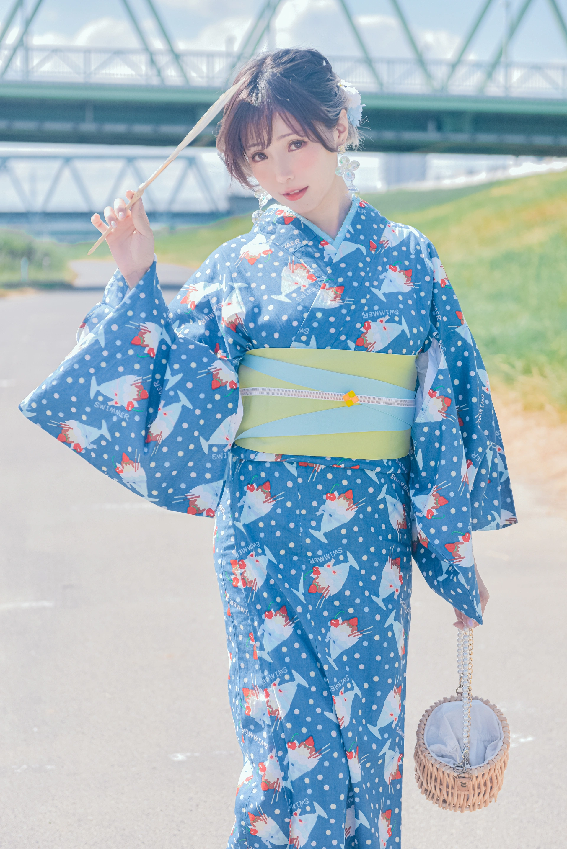 ElyEE子 - NO.121【寫真8月訂閱】A-聖代浴衣 Sundae Yukata 2