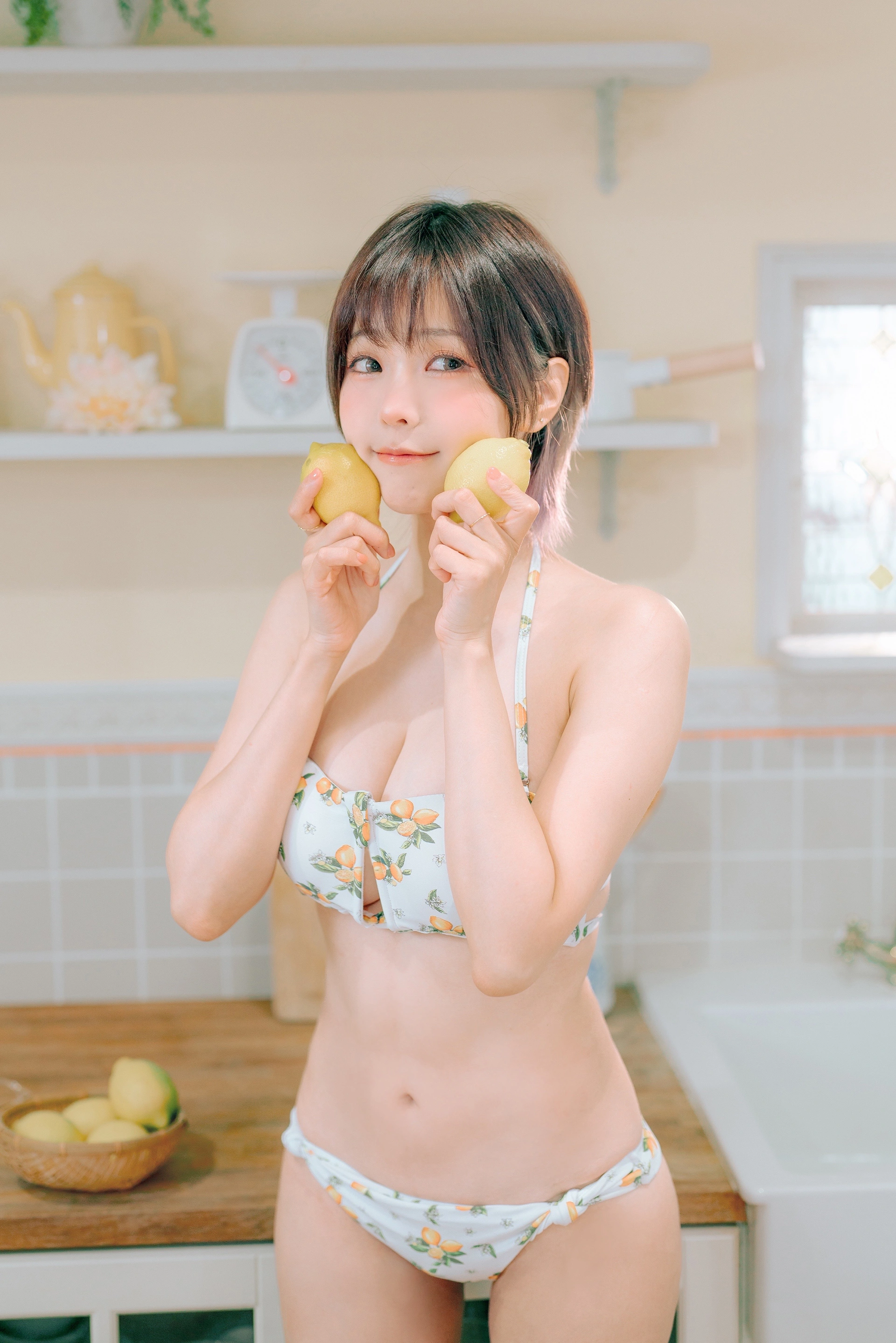 ElyEE子 - NO.123【寫真8月訂閱】C-檸檬泳裝 Lemon Swimsuit 2