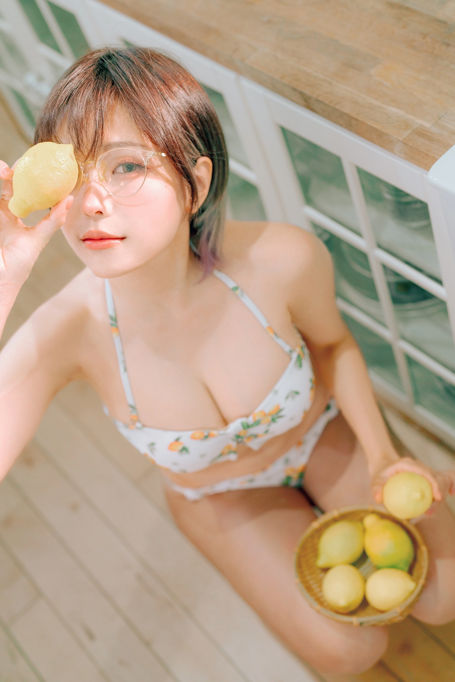 ElyEE子 - NO.123【寫真8月訂閱】C-檸檬泳裝 Lemon Swimsuit 3